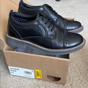 Steve Madden kids Black Oxford Shoes